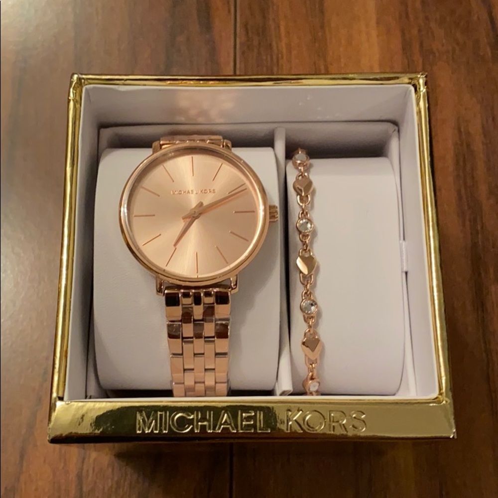 Michael Kors watch and bracelet